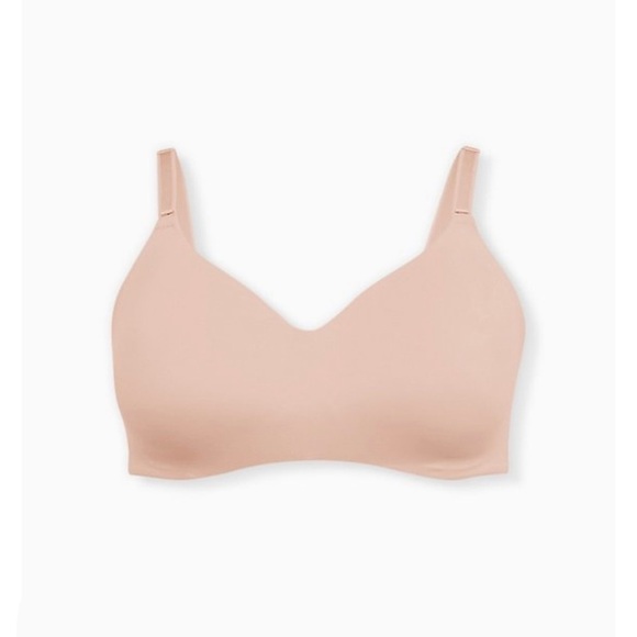 I027 Torrid 44H Lightly Lined Everyday Wire-Free Bra - Beige 360° Back Smoothing - Picture 8 of 10